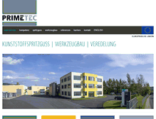 Tablet Screenshot of prime-tec.de